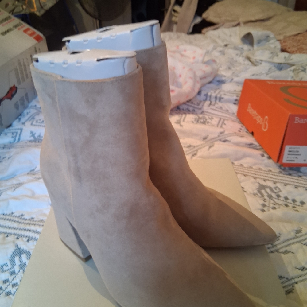 Women's Tan Ankle Boots - Picture 2 of 8